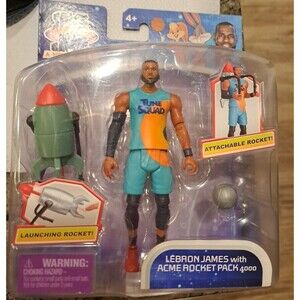 Space Jam Lebron James with Acme Rocket Pack 4000 (Brand New) Action Figure